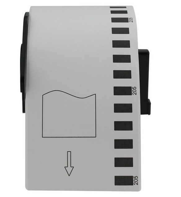 סרט מדבקות לבן רציף למדפסת טרמית ברוחב 62mm - DK22205 - V-Printer: תואם סרט מדבקות לבן רציף למדפסת טרמית ברוחב 62mm - DK22205 - V-Printer: תואם