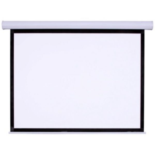 מסך הקרנה חשמלי לתליה על קיר 2.13x2.13 מ'  כולל שלט אלחוטי Innova BCPEBVN102