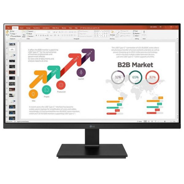 מסך מחשב 27" LG LED IPS 27BL650C-B