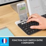 ⁦מקלדת Bluetooth אלחוטית Logitech K780 Multi-Device Quiet Desktop⁩ – תמונה ⁦3⁩