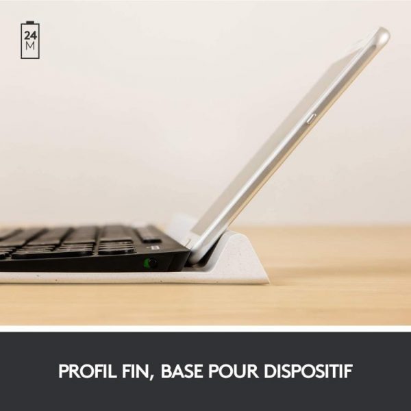 ⁦מקלדת Bluetooth אלחוטית Logitech K780 Multi-Device Quiet Desktop⁩ – תמונה ⁦4⁩