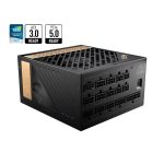 ספק כח  מודלארי תומך PCIE-5 למארז מחשב 1300W 80+ Platinum דגם MSI MEG Ai1300P PCIE5