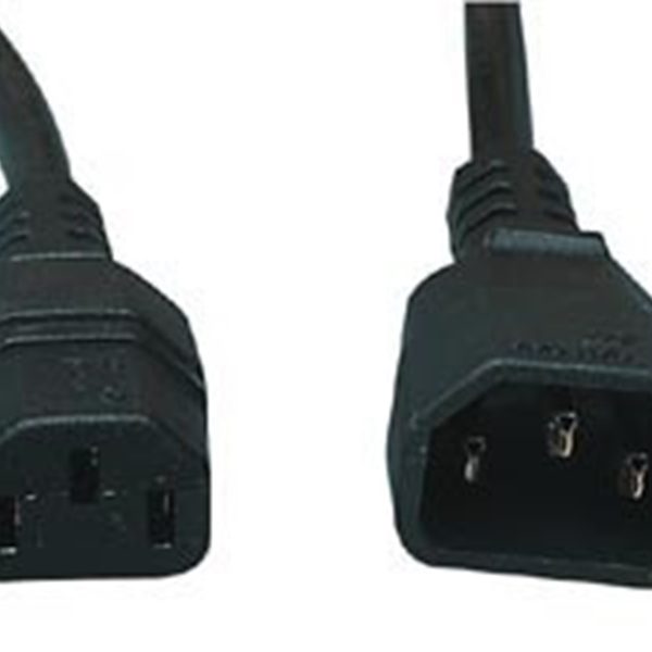 כבל כוח מאריך ז-נ (C13-C14) תיקני, 10מ