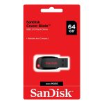 ⁦זכרון נייד SanDisk Cruzer Blade 64GB USB⁩ – תמונה ⁦2⁩