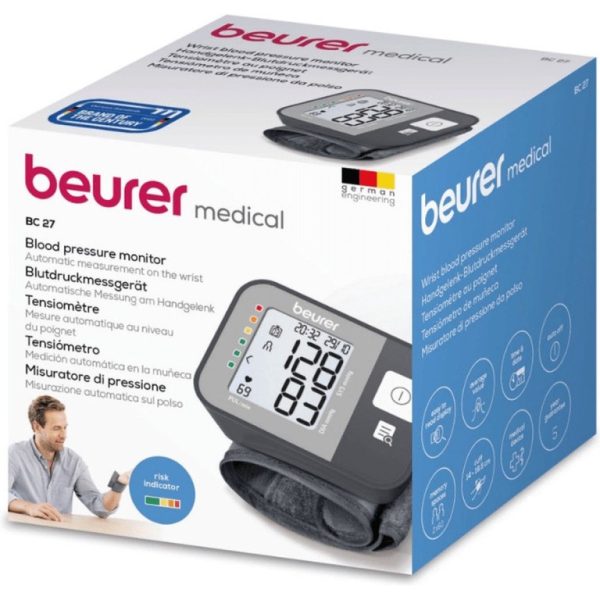מד לחץ דם לפרק כף היד Beurer BC27 – תמונה 3