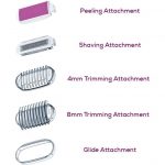⁦סכין גילוח חשמלי Beurer לגילוח רטוב ויבש דגם HL36 בצבע לבן וסגול⁩ – תמונה ⁦3⁩