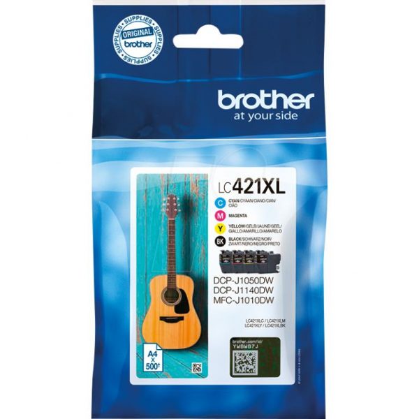 אריזת חסכון תואמת Brother LC-421XL (C/M/Y/BK)