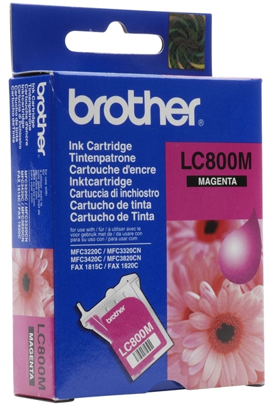ראש דיו אדום מקורי Brother LC800M ראש דיו אדום מקורי Brother LC800M