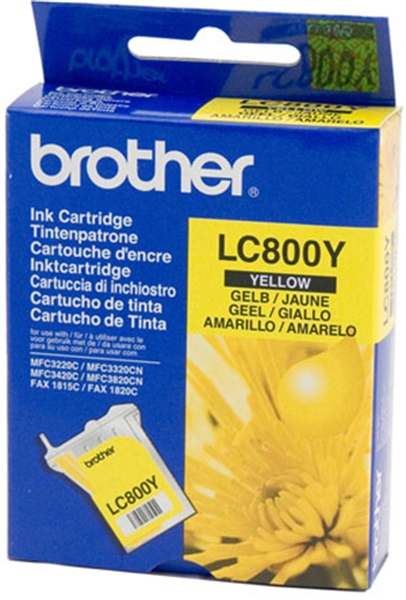 ראש דיו צהוב מקורי Brother LC800Y ראש דיו צהוב מקורי Brother LC800Y