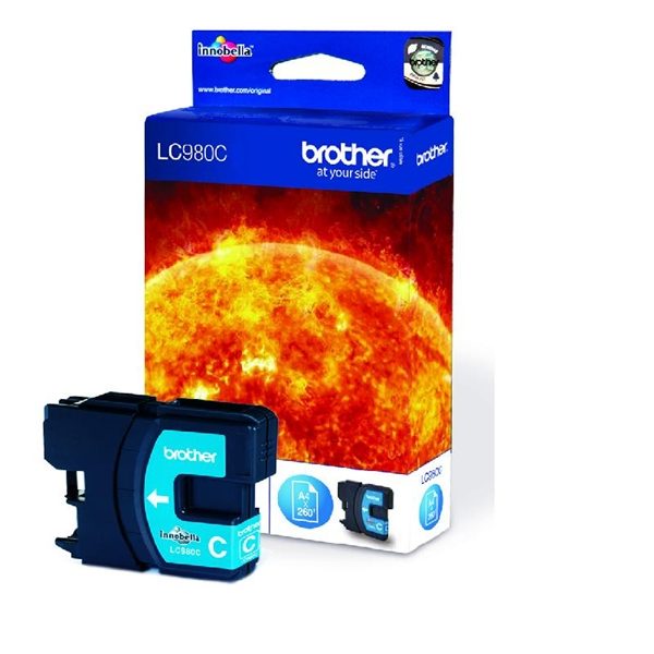 ראש דיו כחול מקורי Brother LC980C