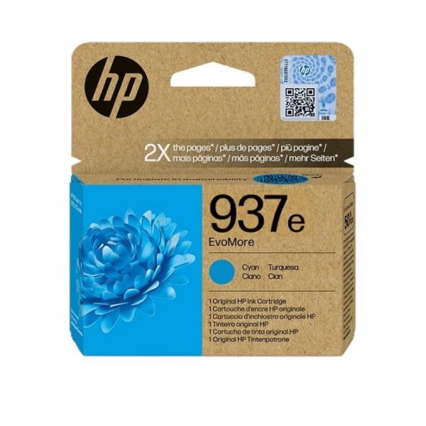 ראש דיו מקורי כחול 1650 דף HP 937e 4S6W6NE