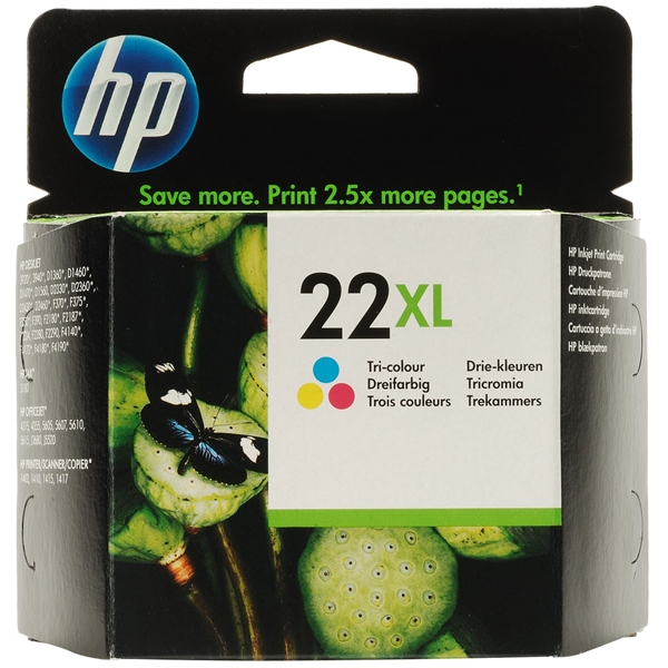 ראש דיו מקורי צבעוני HP22XL C9352CE ראש דיו מקורי צבעוני HP22XL C9352CE