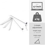 ⁦מעמד למחשב נייד בצבע לבן Fellowes I-Spire Series™ Laptop Quick Lift⁩ – תמונה ⁦3⁩