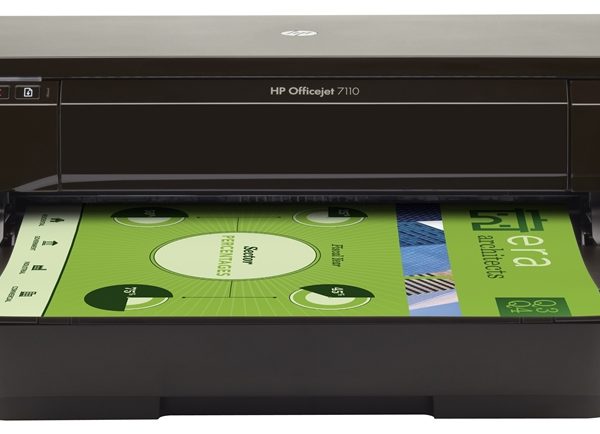 מדפסת הזרקת דיו HP Officejet 7110 Wide Format ePrinter