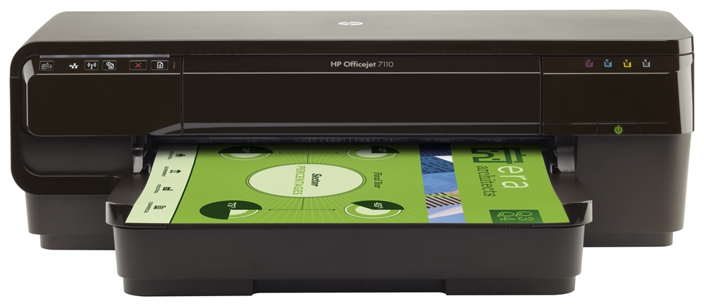 מדפסת הזרקת דיו HP Officejet 7110 Wide Format ePrinter