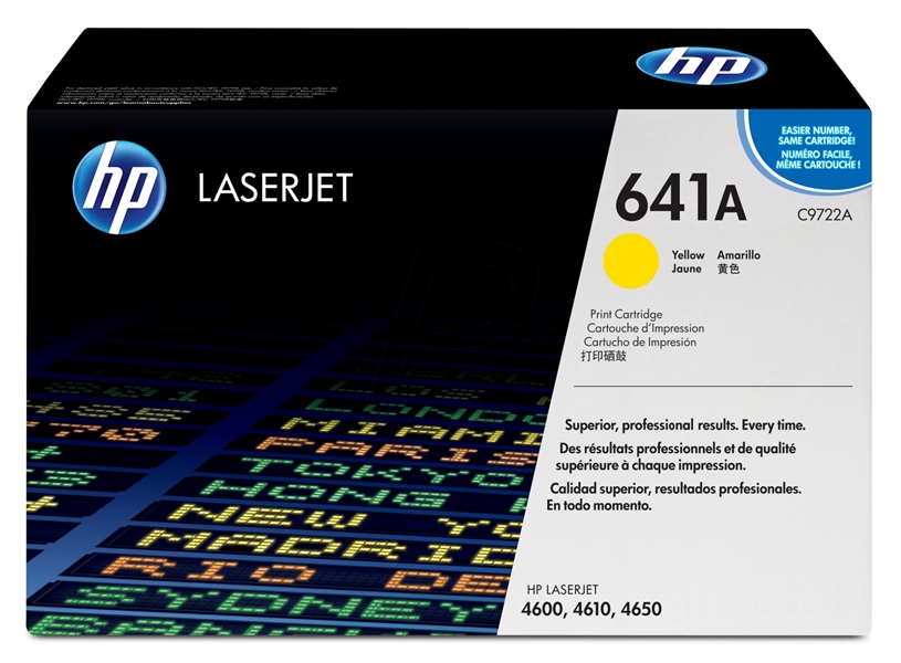 טונר צהוב מקורי HP C9722A