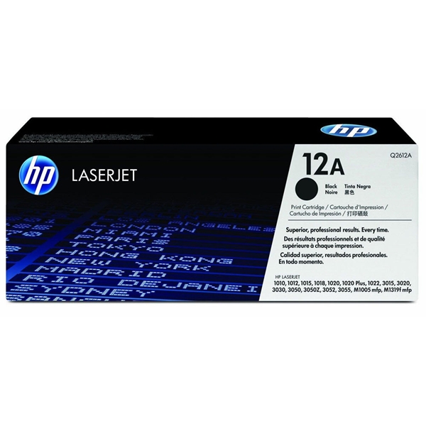 טונר שחור מקורי HP Q2612A