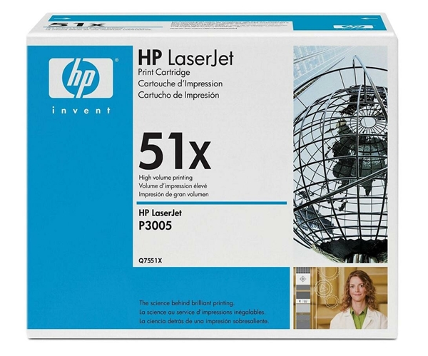 טונר שחור מקורי HP Q7551X טונר שחור מקורי HP Q7551X